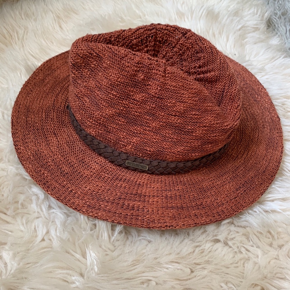 Billabong Sun Hat | Knitted Fedora Style | Orange